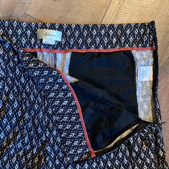 Anthropologie pants sz L, elevenses black and white - Picture 3 of 4